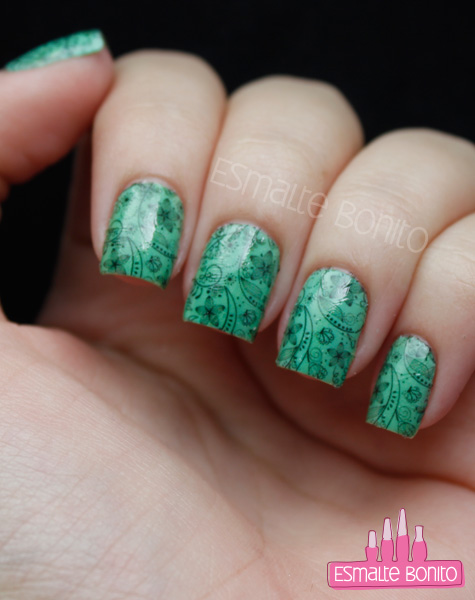 Adesivos de unhas floral preta filha única