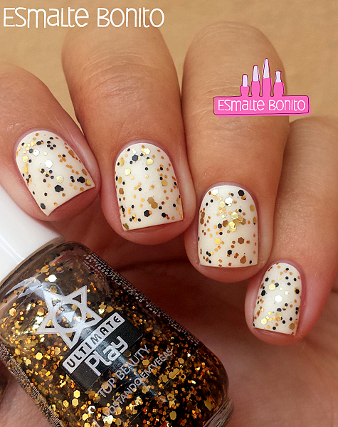 Esmalte Branco Real + Apostando em Vegas Top Beauty